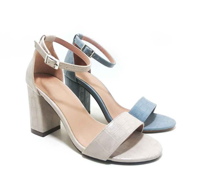 Sandalias con tacones de piedra rínica tipo tacones de tacones abiertos