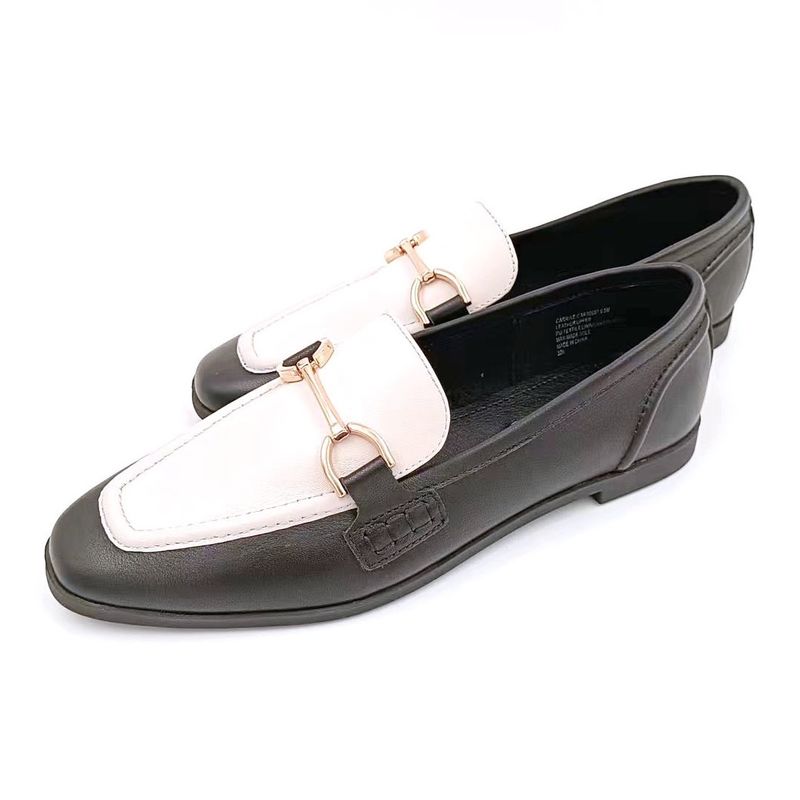 Mujeres zapatillas de lujo con suela exterior de goma Negro Blanco Color