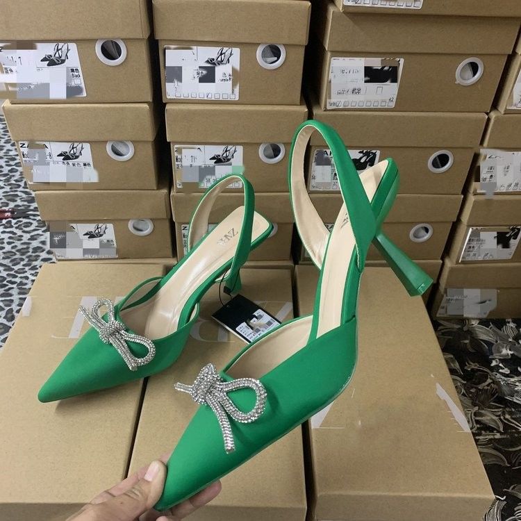 Sandalias de taco alto para mujer con color blanco rojo azul