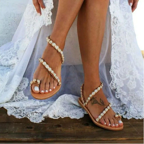 Zapatos de verano de caucho para mujer con cierre de hebilla