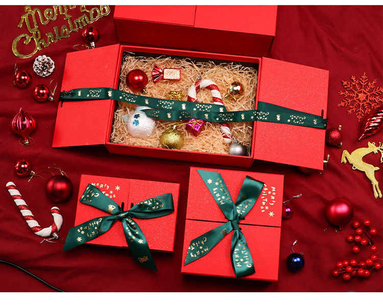 Caja de papel de regalo de estilo plegable de tamaño grande Varios tamaños Logotipo personalizado Impreso